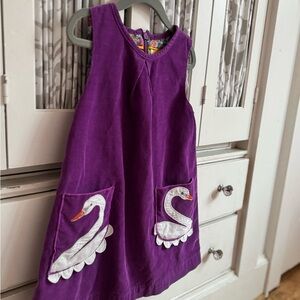 Mini Boden Purple Corduroy Dress